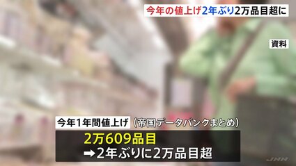 【総額20万超】お値下げ◎NEWSグッズまとめ売り⭐︎おまけ付き 2025年の値上げ2年ぶり2万品目超の「2万609品目」 値上げは2026年も