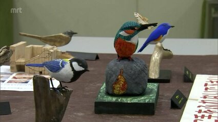 延岡市で野鳥の木彫りの彫刻「バードカービング」の作品展 | MRT