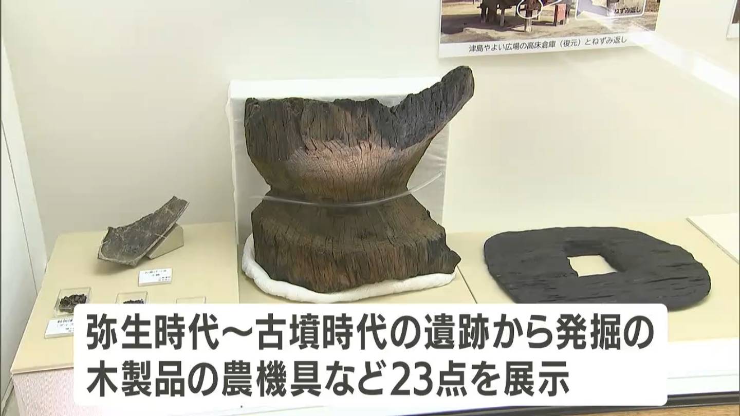 弥生時代から古墳時代の水田や遺跡から発掘された貴重な木製品の農機具