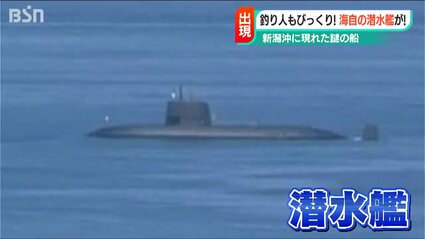 なんだこの黒い大きな物体は！?」新潟港沖に海上自衛隊の潜水艦現る 艦