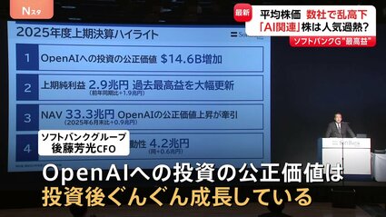 ソフトバンクG中間決算 半期として過去最高益 最終利益2.9兆円 前年