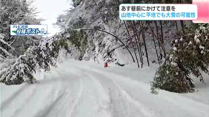視聴者からは津野町の大雪の映像も…平地でも大雪の可能性 10日昼前