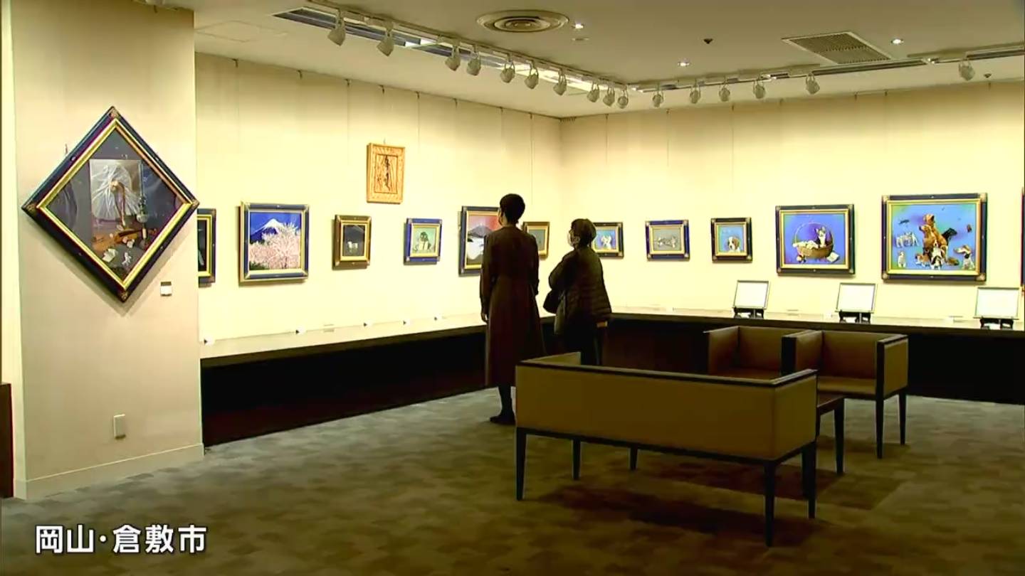 歌手・画家として活躍する八代亜紀さんの絵画展 購入者にはリモート