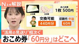 1枚500円なのに交換は440円分…農水大臣が「おこめ券」にこだわる理由、百貨店商品券との違い【Nスタ解説】|TBS NEWS DIG