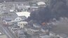 【速報】茨城・結城市のタイヤ販売店で火事　現在もタイヤ数百本が延焼中|TBS NEWS DIG