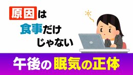 “午後の猛烈な眠気” 原因は食事だけじゃない？ 生理機能「アフタヌーン・ディップ」　食後は胃腸に３倍の血液が集中…！“”睡魔の正体” と有効な予防法とは|TBS NEWS DIG