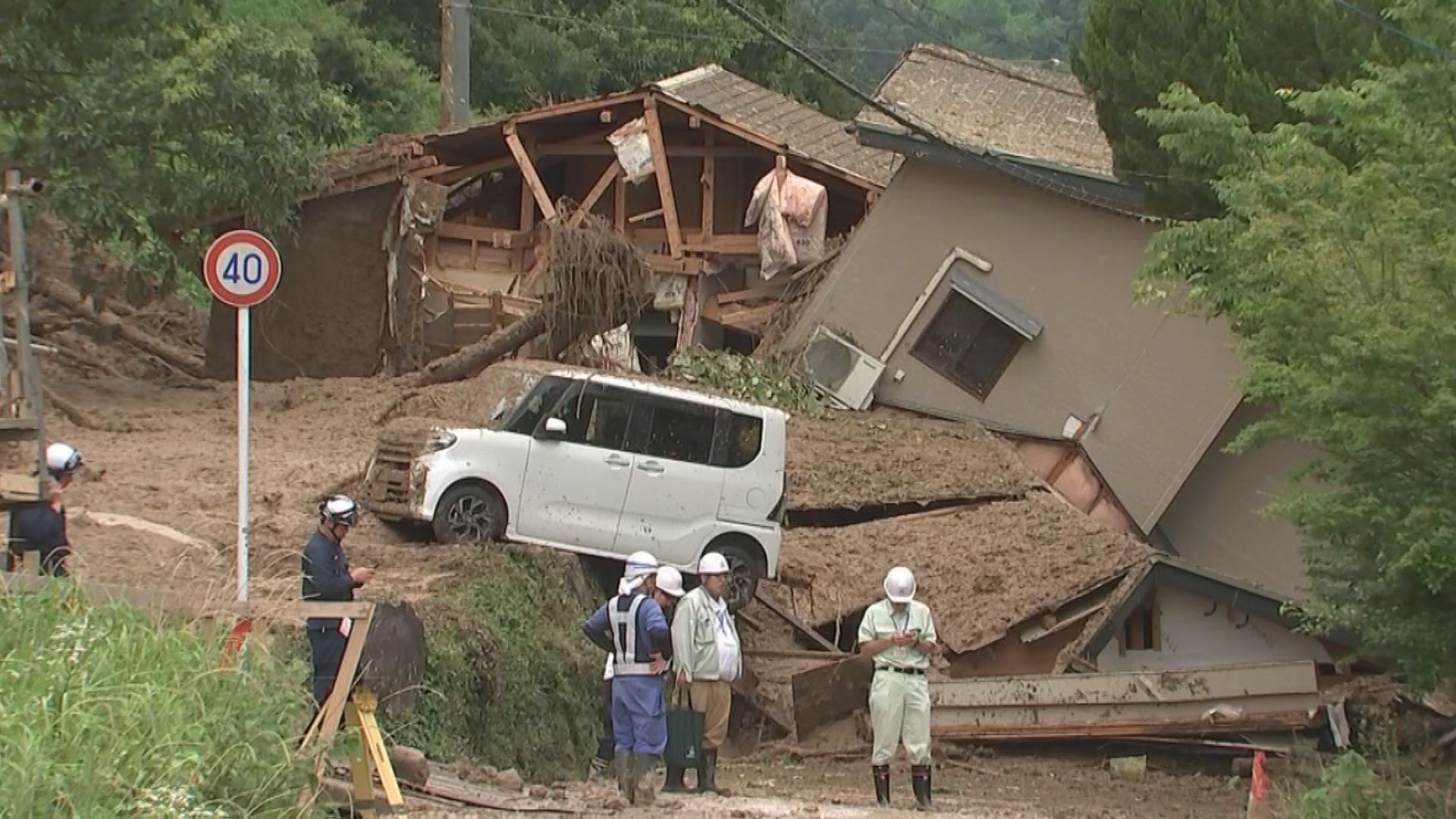 九重町で大雨による土砂崩れ「もろい土壌に地下水蓄積の可能性」 大分