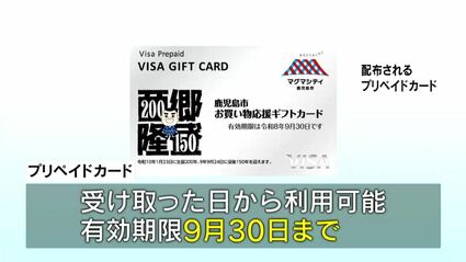 プリペイドカード配布4月30日開始！鹿児島市の物価高騰支援 3年連続