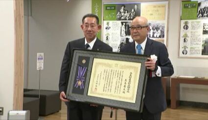 東急グループの創始者 故・五島慶太さんに生まれ故郷の青木村から名誉