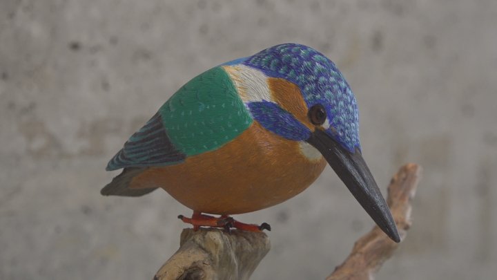 羽の1枚まで細かく作業」本物そっくりの野鳥の彫刻 バードカービング
