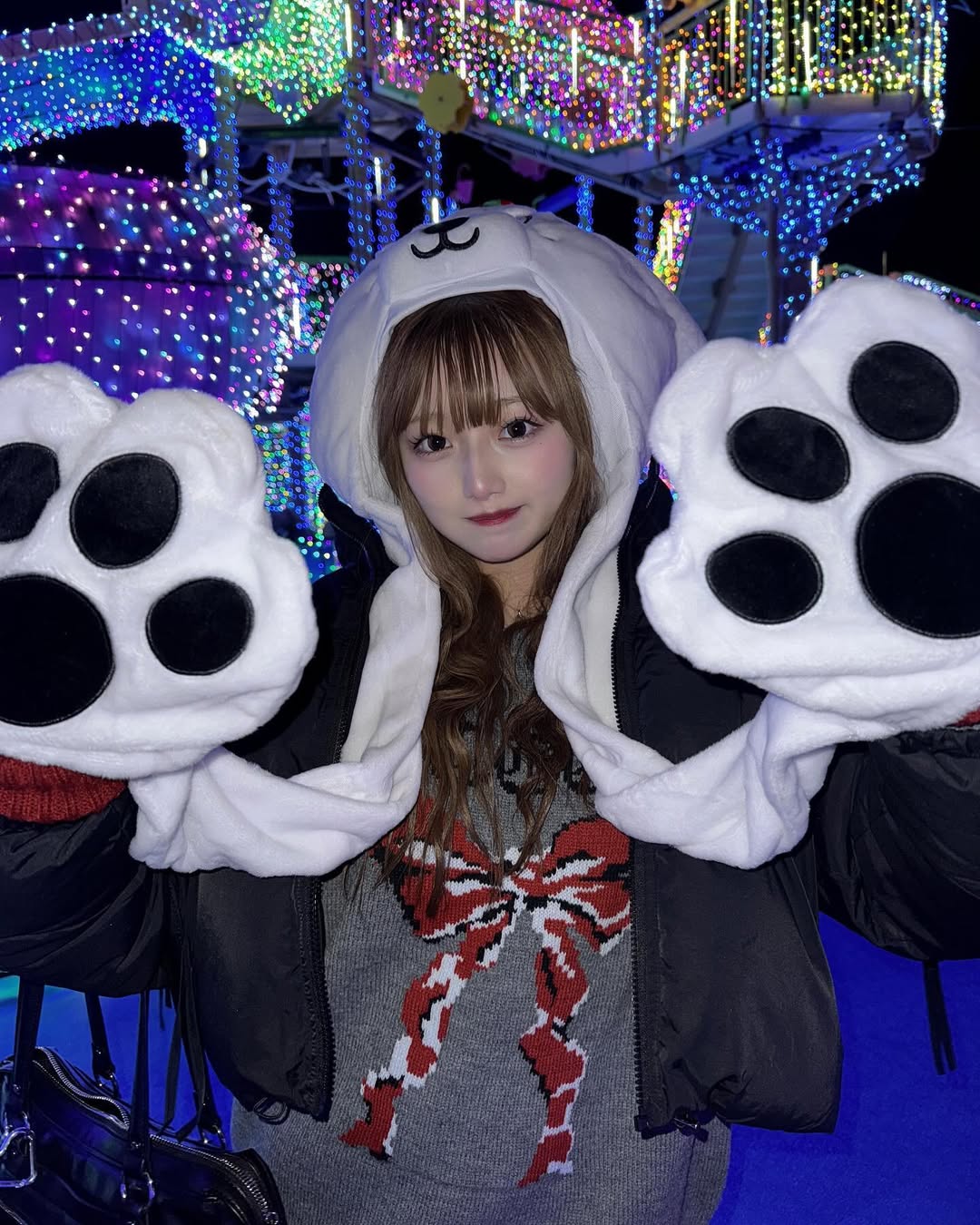 辻希美・長女】希空さん 「おいしすぎた餅」 イルミネーション・遊園地