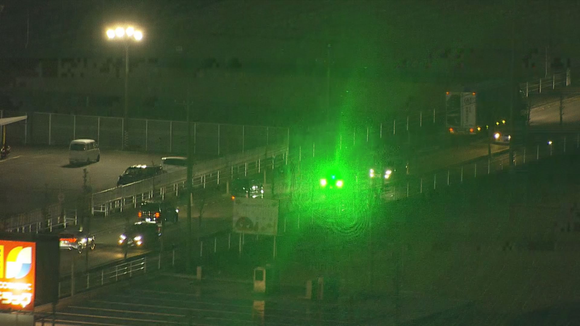 CBCテレビの取材ヘリコプター 飛行中にレーザー光線照射される 走行中の車から約24秒間 警察が暴行の疑いで捜査