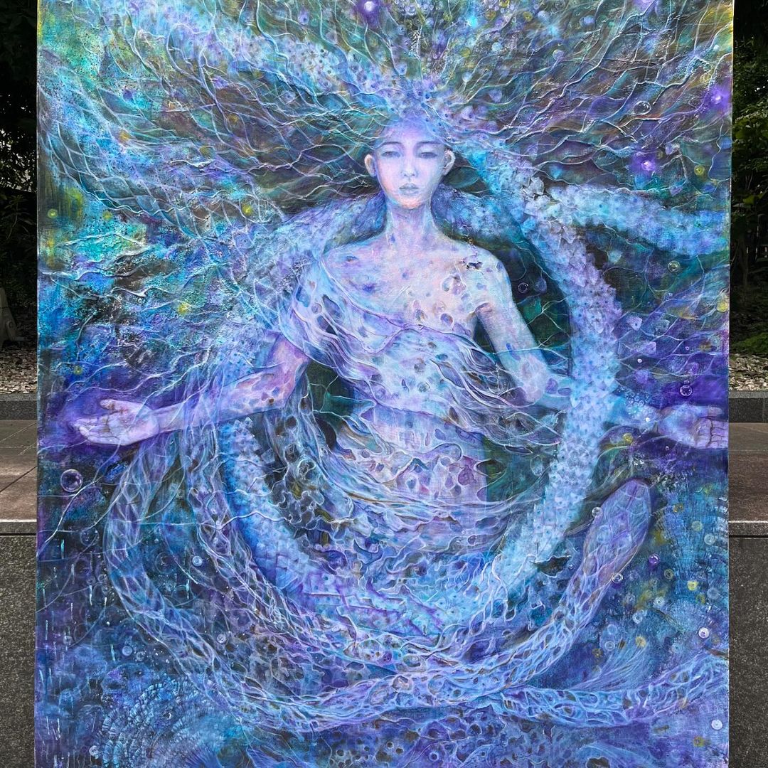 工藤静香さん 絵画作品を公開 「少し恥ずかしいですが、去年からの