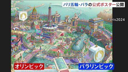 パリ五輪・パラリンピック公式ポスター公開 観光名所と競技会場が一体
