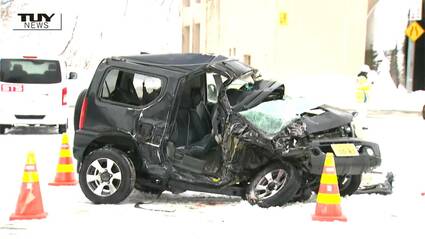 国道112号・月山道でトラックと軽乗用車の事故 鶴岡市の26歳男性が死亡