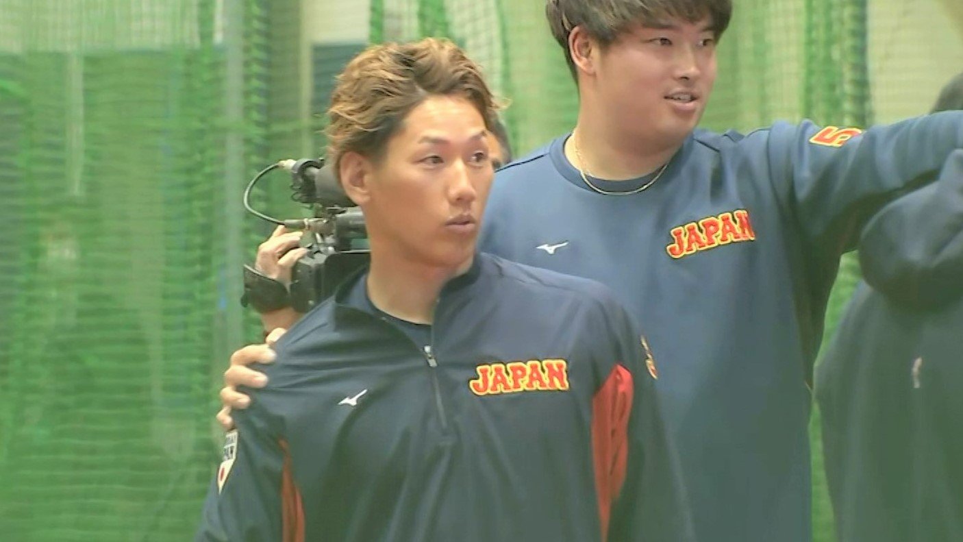 WBC】吉田正尚が合流、代表ユニフォーム「重く受け止めています