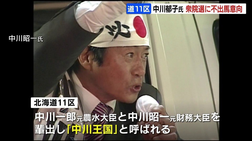 中川郁子元衆議院議員が次の衆院選不出馬の意向を自民党本部に伝える
