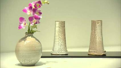 萩焼で人気陶芸家の新庄貞嗣氏の萩花入です。未使用品です 窯変花入 新庄貞嗣 山口県指定無形文化財保持者 萩焼 | 萩焼屋