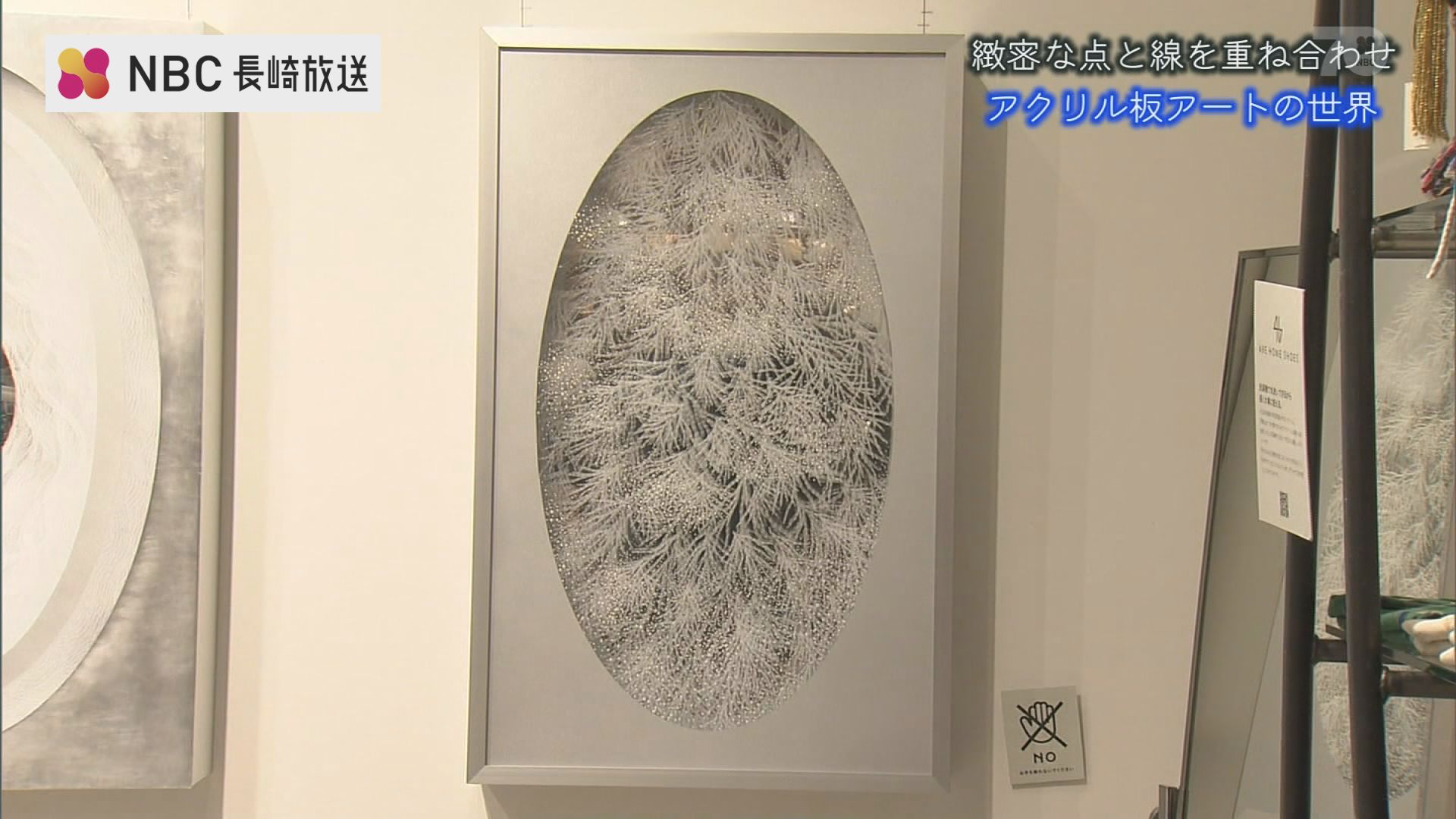 緻密な点と線を重ね合わせたアクリル板アート 徳永博子さん個展 | TBS