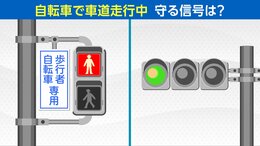 信号を守ったのに違反？自転車で車道を走行中に守る信号はどっち？|TBS NEWS DIG