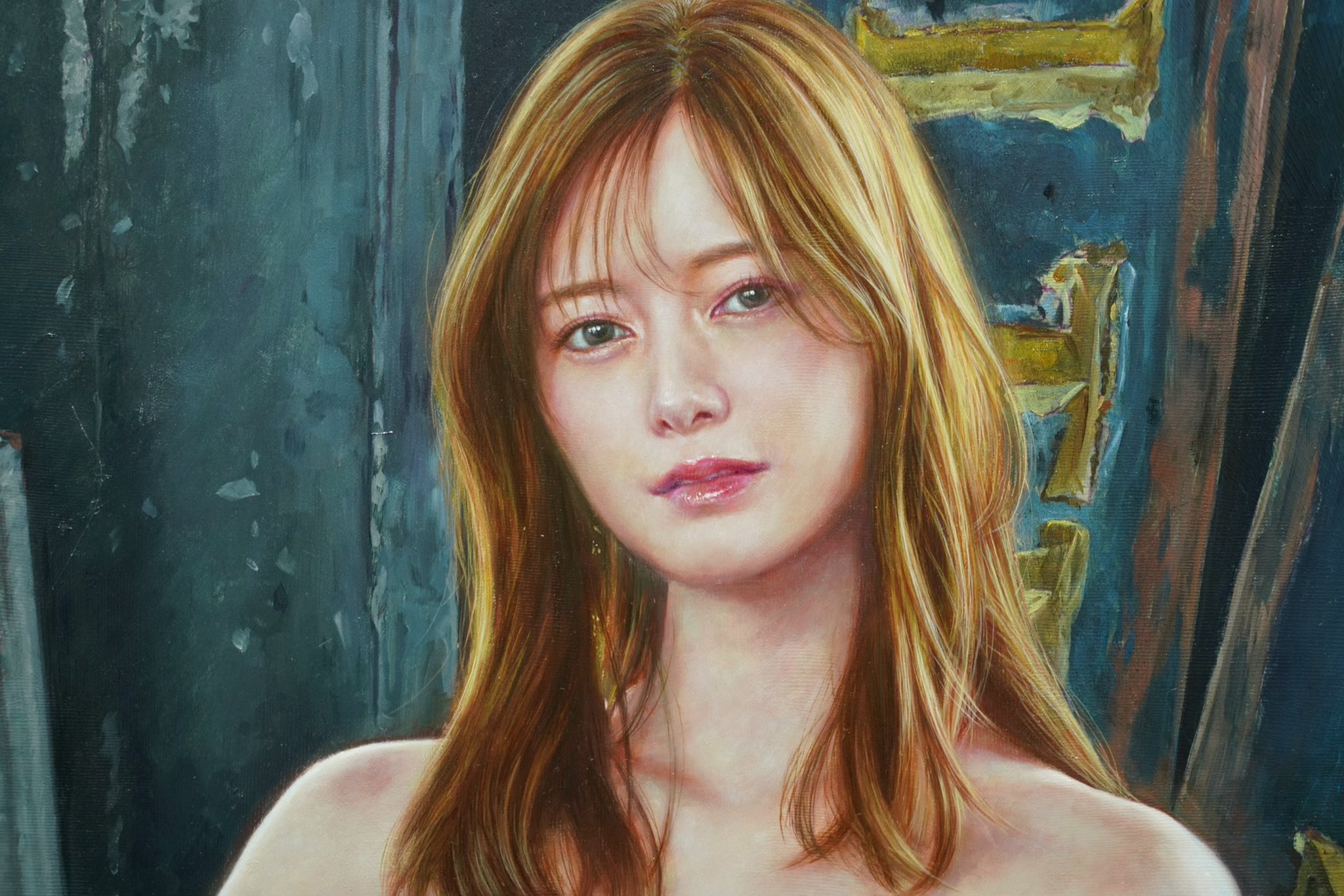 白石麻衣】ほぼ等身大の絵画モデルに ”完売画家”中島健太さん「間違っ