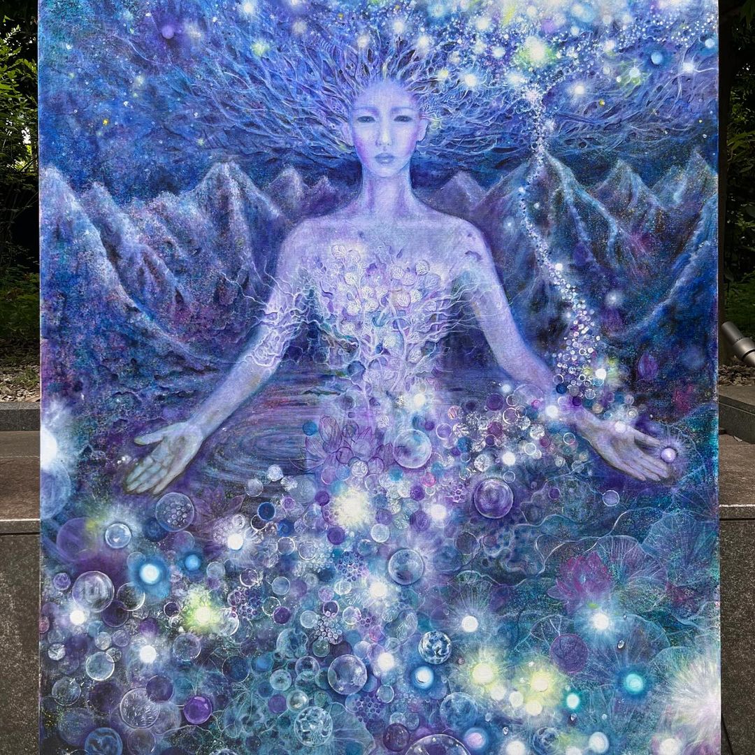 工藤静香さん 絵画作品を公開 「少し恥ずかしいですが、去年からの