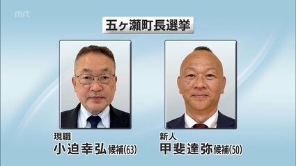 五ヶ瀬町長選挙が告示 現職と新人の一騎打ちに | MRTニュース