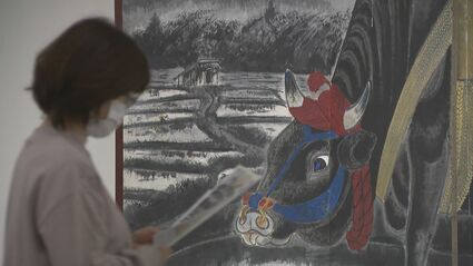 白ひげをたくわえ「画仙人」と呼ばれた画家・小松均 「力強い墨の線
