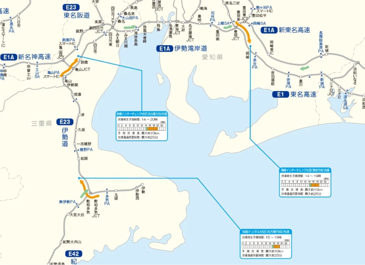 4日に混雑するのはどこ？】大宰府IC付近で20キロ 小仏TN付近で15キロ