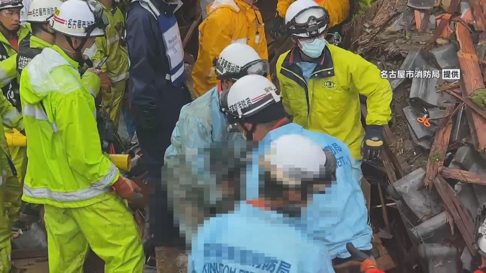 土砂崩れに巻き込まれた家族5人が暮らす住宅　70代夫婦と30代息子とみられる3人が死亡　40代の娘2人が重軽傷　愛知