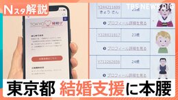 東京都 結婚支援に本腰、婚活アプリ「TOKYO縁結び」760組が真剣交際 265組が結婚　おととし9月運用開始【Nスタ解説】|TBS NEWS DIG
